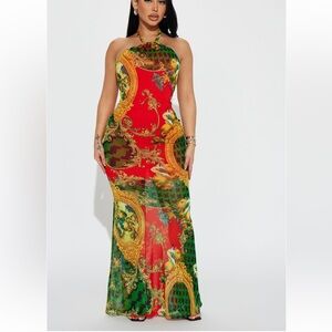 Mesh maxi dress 🧡♥️